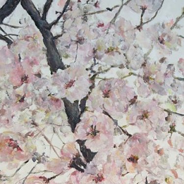 Les cerisiers de Busan – acrylique, 40×30 cm (2014)