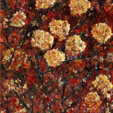 Les feuilles d’automne – acrylique, 55×40 cm (2013)