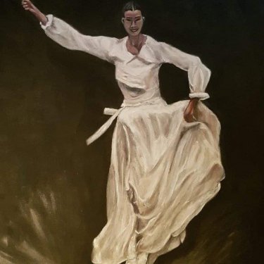 The dancer – acrylic, 45×55 cm (2019)