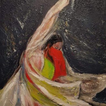 The dancer – acrylic, 45×55 cm (2020)