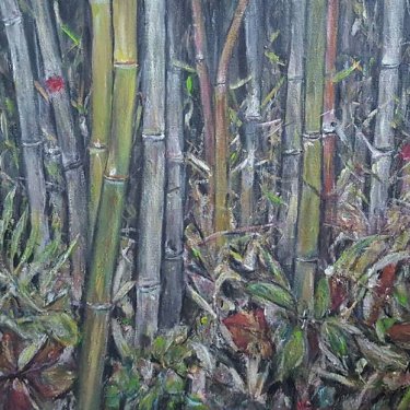 Le bambou – acrylique, 70×50 cm (2017)