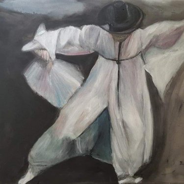 Le danseur – acrylique, 70×50 cm (2020)