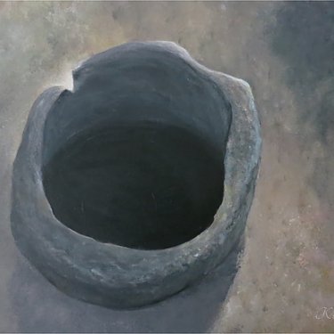 Patrimoine coréen – acrylique, 60×50 cm (2012)