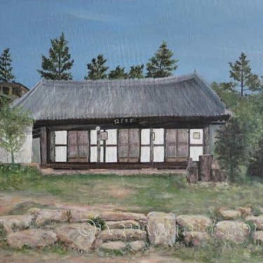 La maison de Haenam – acrylique, 60×50 cm (2012)