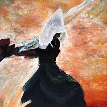 La danseuse en noir… – acrylique, 40×53 cm (2013)