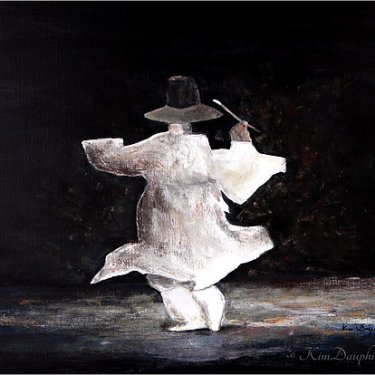 Le danseur – acrylique, 50×45 cm (2013)