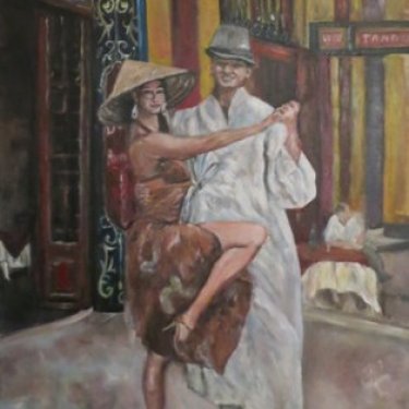 The Monk dancing the tango – acrylic, 60×80 cm (2015)