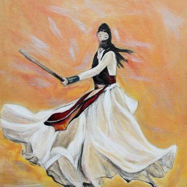 The Warrior – acrylic, 50×60 cm (2016)