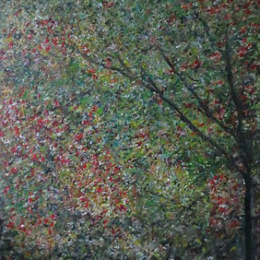 La forêt au printemps – acrylique, 60×80 cm (2015)