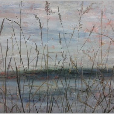Le blé dans la mer – acrylique, 60×50 cm (2013)