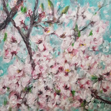 Spring time – acrylic 25×25 cm 2020