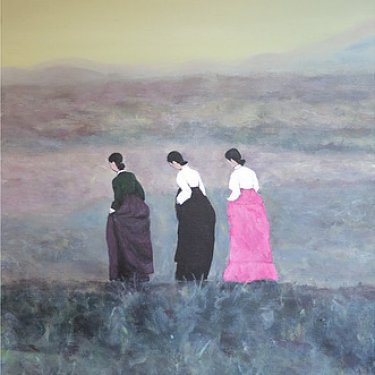 The three women in Hanbok – acrylic, 40×50 cm (2012)