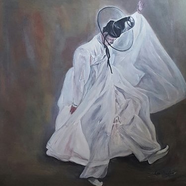 The dancer – acrylic, 70×70 cm (2016)